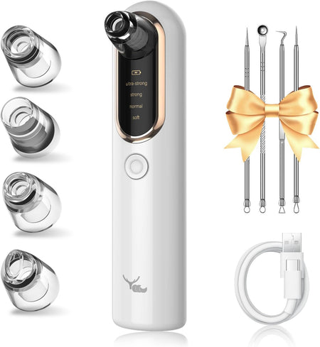 Blackhead Remover Vacuum – 5 Heads, USB Rechargeable