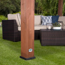 10 Ft. X 14 Ft. Traditional All Cedar Wood Outdoor Patio Pergola Shade Structure