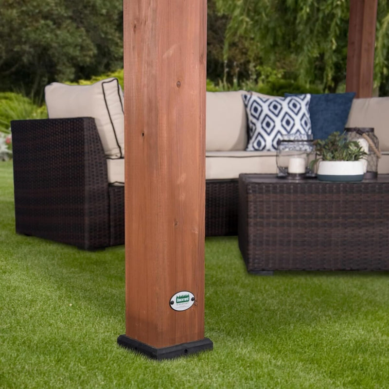 10 Ft. X 14 Ft. Traditional All Cedar Wood Outdoor Patio Pergola Shade Structure