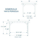 14×10 Somerville Pergola – Barnwood Stain